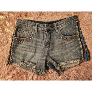 BDG Distressed Beaded Ladies Shorts Size 27
